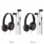 Беспроводные наушники HOCO W24 Bluetooth, красный