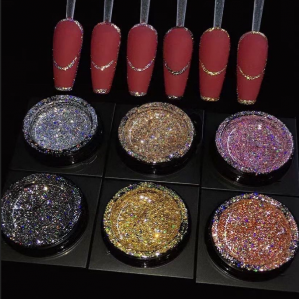 Глиттер для ногтей 2в1 PLATINUM PAINT GEL