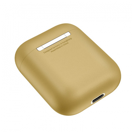 Беспроводные наушники HOCO ES28 Original, Bluetooth, 400 мАч, шампань, Hands-free, с боксом