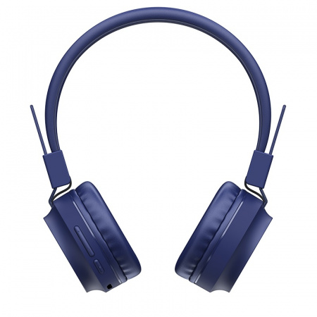 Беспроводные наушники HOCO W25 Promise, Bluetooth, 300 мАч, синий, контроллер с микрофоном