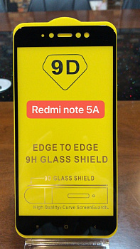 Защитное стекло Full Glue для Xiaomi Redmi Note 5A, черный