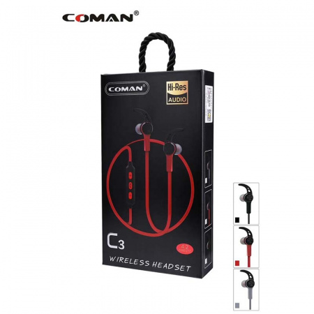 Bluetooth наушники Coman C3 Red