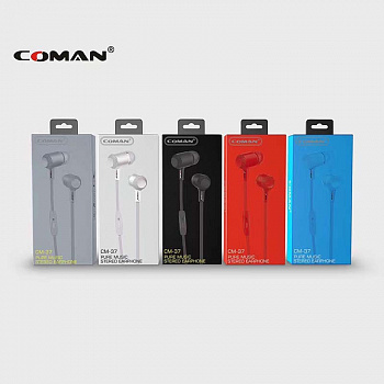 Наушники-вкладыши Coman CM-37 Red